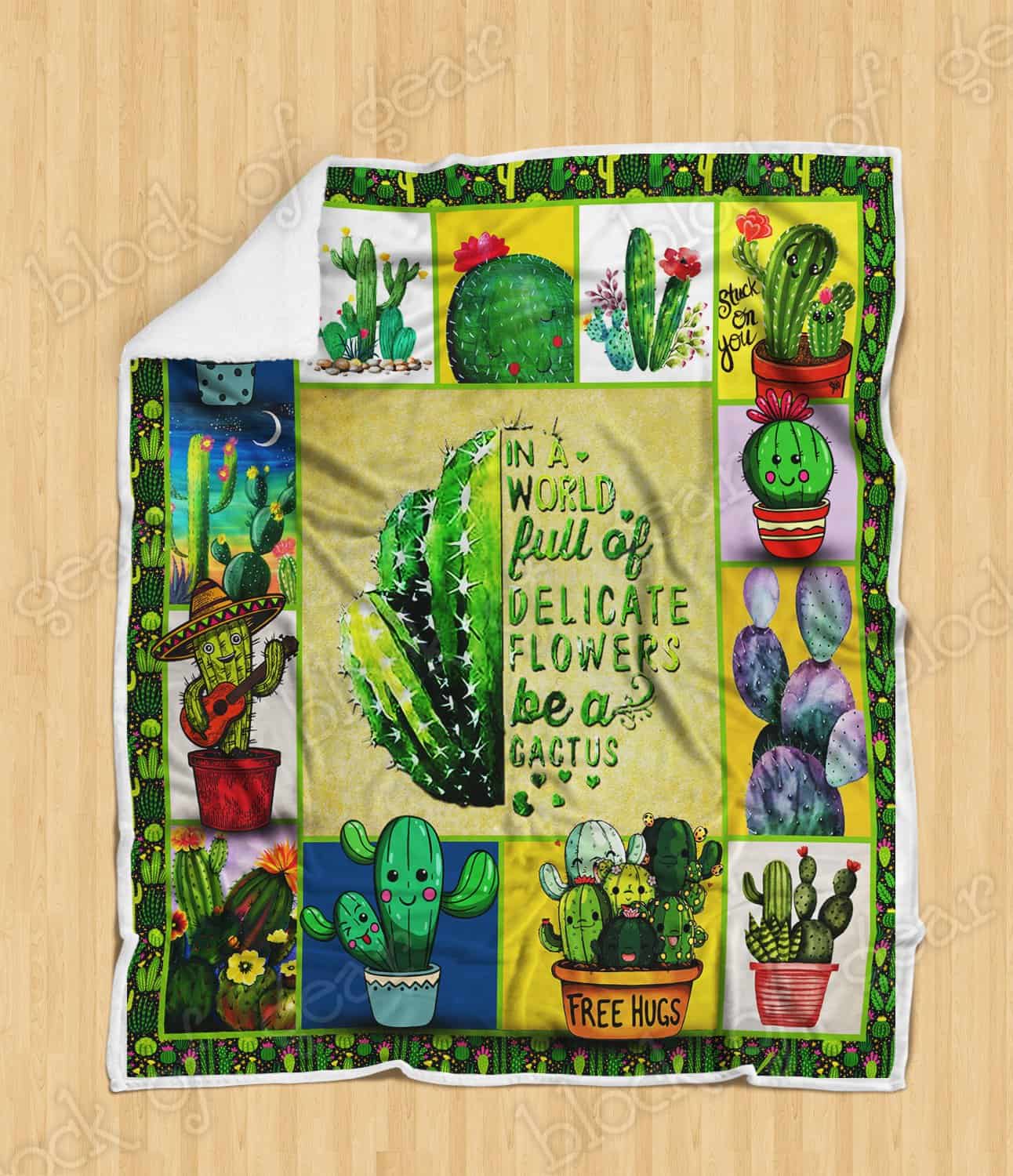 Be A Cactus Sofa Throw Blanket THL928 Geembi™