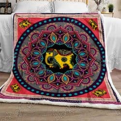 Mandala Style Elephant Sofa Throw Blanket NP184 Geembi™
