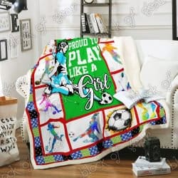 Soccer Girl Sofa Throw Blanket NP159 Geembi™