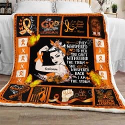 Leukemia Warrior Sofa Throw Blanket Geembi™