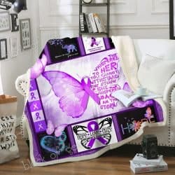Alzheimer Awareness Sofa Throw Blanket Geembi™