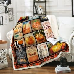 Pumkin Spice Sofa Throw Blanket CTN26 Geembi™