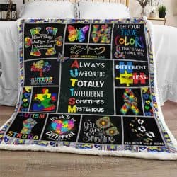 Autism Strong Sofa Throw Blanket Geembi™