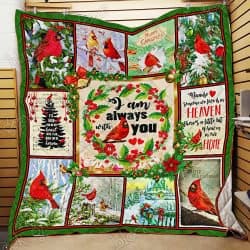 I Am Always With You Cardinal Christmas Quilt MH40 Geembi™