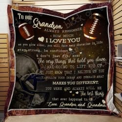 To Our Football Grandson Quilt TTL223 Geembi™