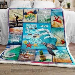 The Ocean Is Calling and I Must Go Sofa Throw Blanket TTL220 Geembi™