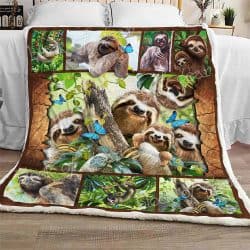 I Love Sloth Sofa Throw Blanket Geembi™