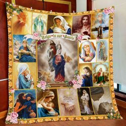 Jesus & Mary Reign In Our Hearts Quilt Geembi™