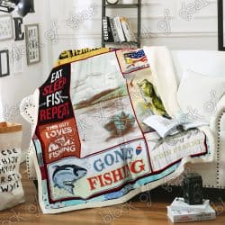 Time To Fishing Sofa Throw Blanket TT224 Geembi™