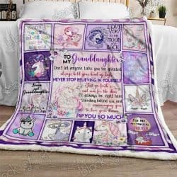Love My Unicorn Granddaughter, Nana Sofa Throw Blanket Geembi™