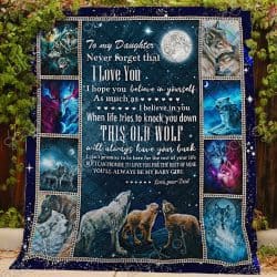 To My Daughter - Wolf  Quilt Geembi™