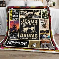 Drums Are My Therapy Sofa Throw Blanket Geembi™
