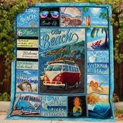 The Beach Is Calling And I Must Go  Quilt  Geembi™