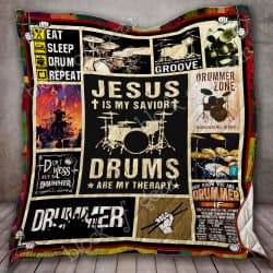 Drums Are My Therapy Quilt Geembi™