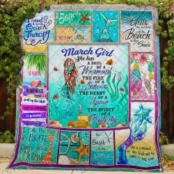 March Girl A Soul Of A Mermaid Quilt Geembi™