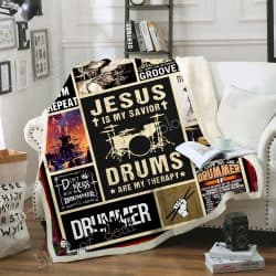 Drums Are My Therapy Sofa Throw Blanket Geembi™