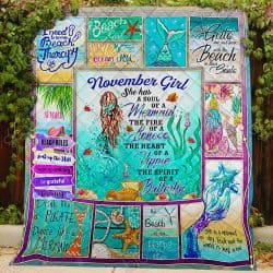 November Girl A Soul Of A Mermaid Quilt Geembi™