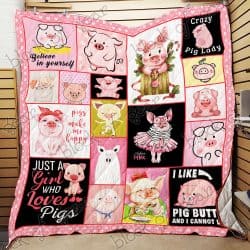Pigs Make Me Happy Quilt NH160 Geembi™