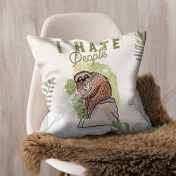 Geembi™ Sloth, I Hate People Cushion Cover CTN113