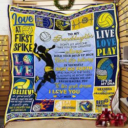 To My Granddaughter, Volleyball Quilt Geembi™