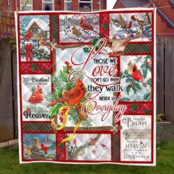 Cardinal Christmas. Those We Love Don't Go Away Quilt Blanket THH1282Q Geembi™