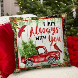 Geembi™ I Am Always With You, Cardinal Cushion Cover