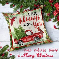 Geembi™ I Am Always With You, Cardinal Cushion Cover