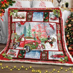 'Tis The Season To Be Jolly, Christmas Sofa Throw Blanket Geembi™