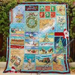 Beachy Little Christmas For You Quilt Geembi™ King 91"x102"