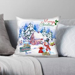 Geembi™ Christmas With Snowman Cushion Cover NH212
