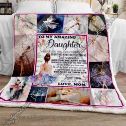To My Amazing Daughter, Ballet Sofa Throw Blanket NP329 Geembi™