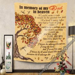 Geembi™ Daddy, Wish You Knew How Much I Love You Tapestry Wall Hanging