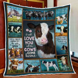 I Will Love You Till The Cows Come Home Quilt Blanket Geembi™