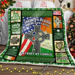 Irish By Blood , American By Birth  Sofa Throw Blanket  Geembi™