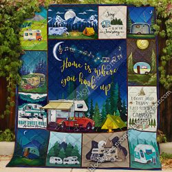 Home Is Where You Hook Up, RV Camping Quilt NH266 Geembi™