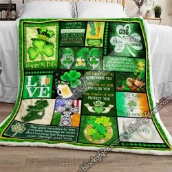 Irish Shamrock. St. Patrick’s Day Sofa Throw Blanket THB1719B Geembi™