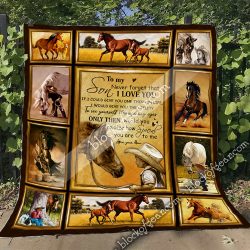 To My Son, I Love You, Horse  Quilt Geembi™