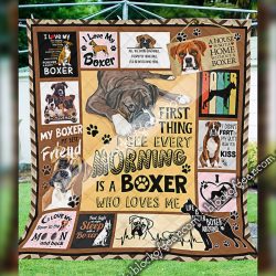 My Boxer, My Best Friend For Life Quilt Geembi™