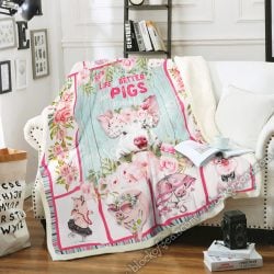 Life Is Better With Pigs Around Sofa Throw Blanket Geembi™