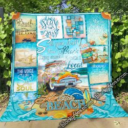 Life Is Better At The Beach Quilt THN1714 Geembi™ Twin 60"x70"