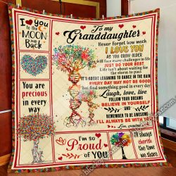 To My Granddaughter Quilt Blanket THN1894 Geembi™
