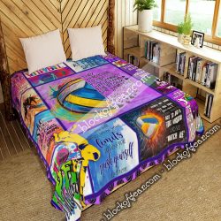 She Whispered Back I Am The Storm, Volleyball  Quilt Blanket Geembi™