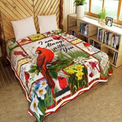 Cardinals. Missing Loved Ones In heaven, I Am Always With You Quilt Blanket Geembi™