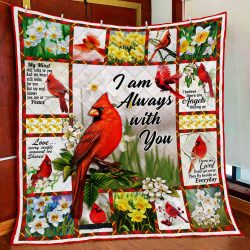 Cardinals. Missing Loved Ones In heaven, I Am Always With You Quilt Blanket Geembi™