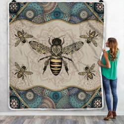 Bee Mandala Sofa Throw Blanket Geembi™