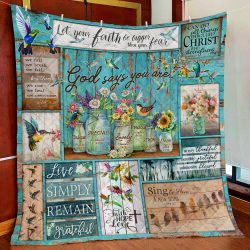 God Says You Are Quilt Blanket Geembi™