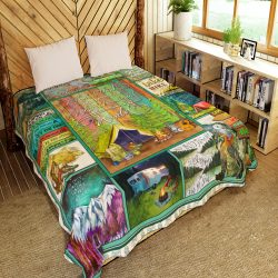 And I Think To Myself What A Wonderful World, Hiking And Camping Quilt Blanket Geembi™