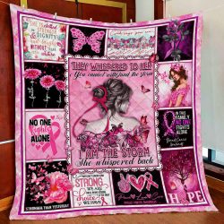 Breast Cancer Awareness - I Am The Storm Quilt Blanket Geembi™