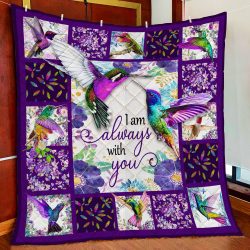 Hummingbirds. I Am Always With You Quilt Blanket Geembi™