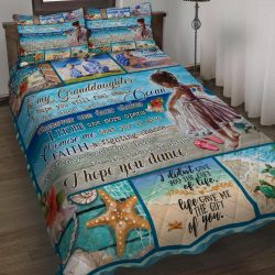 Grandma To Granddaughter, Beach Life Bed Set Geembi™